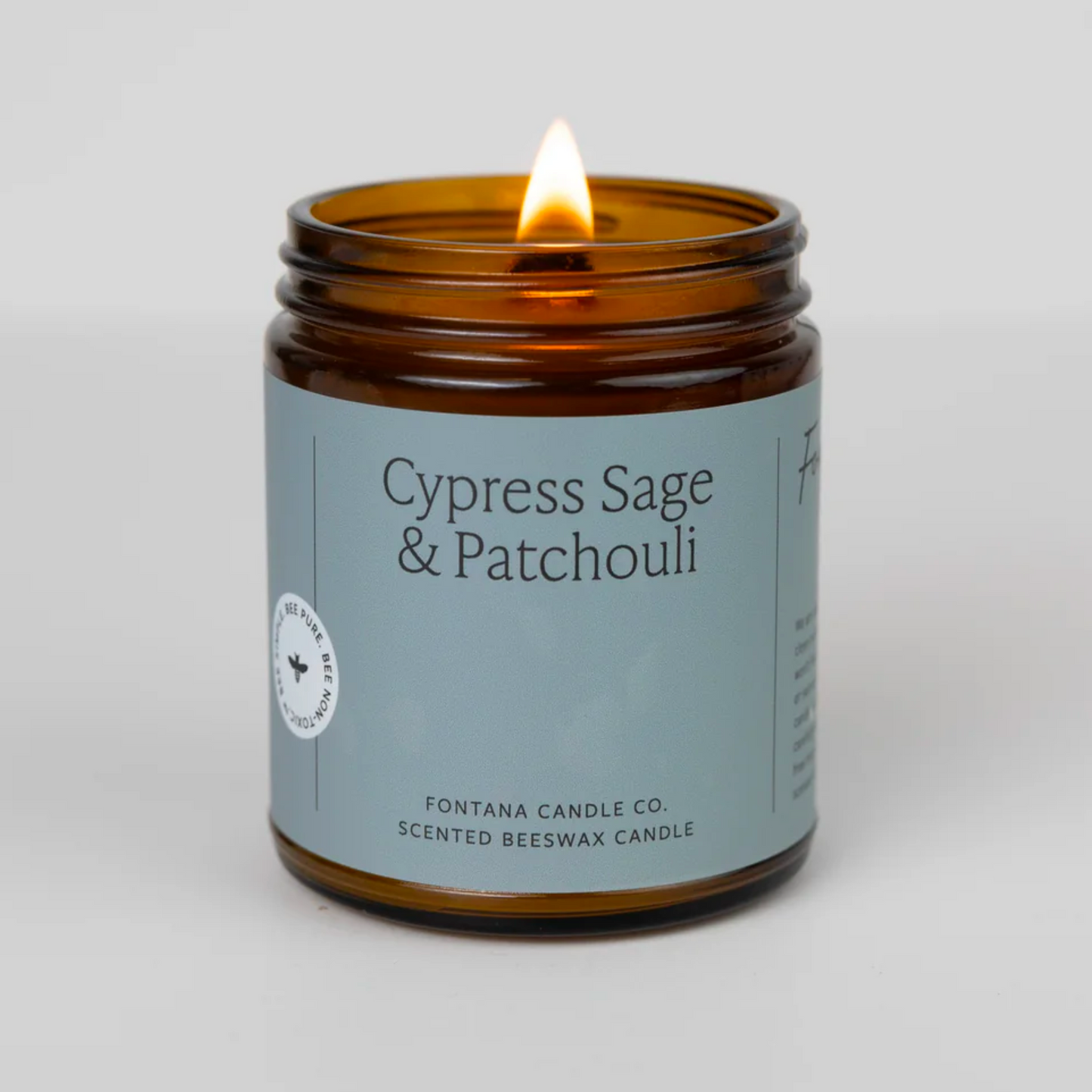 Cypress Sage & Patchouli Beeswax Candle