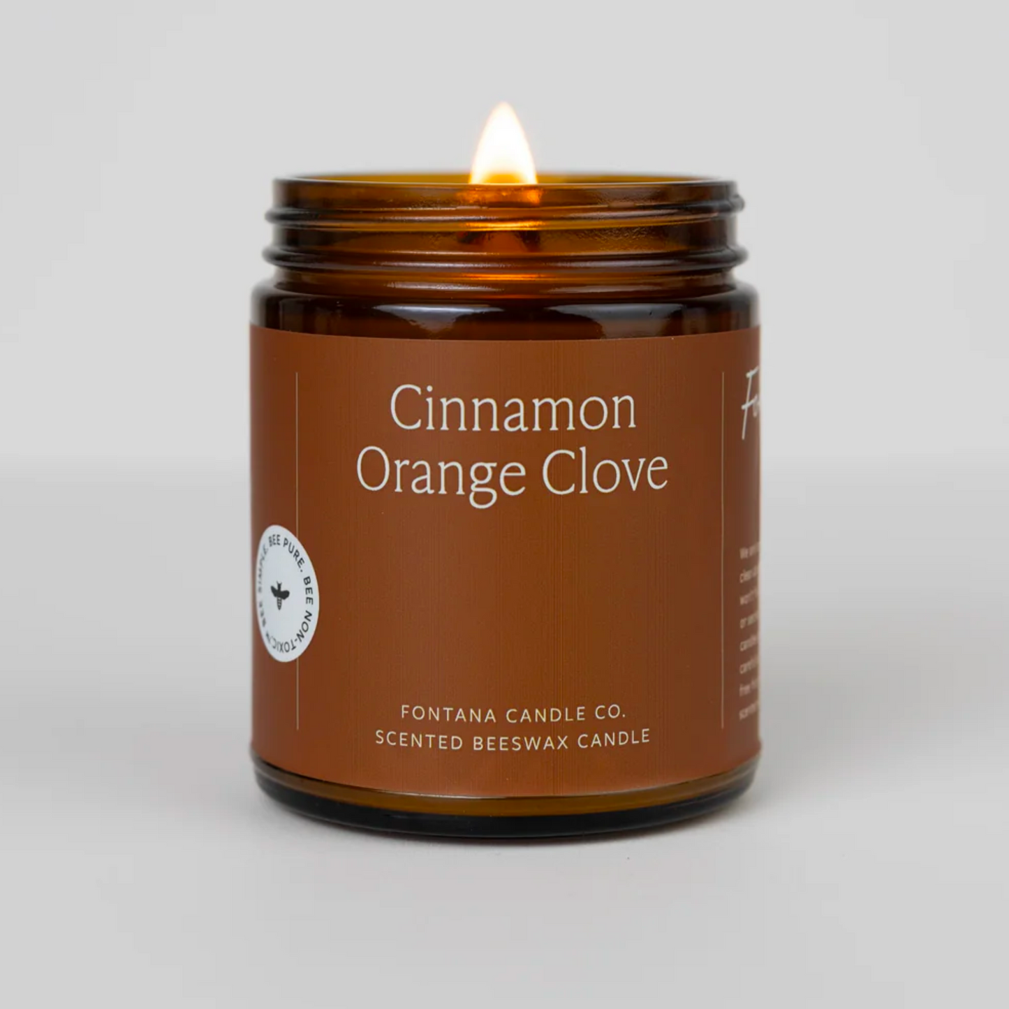 Cinnamon Orange Clove Beeswax Candle