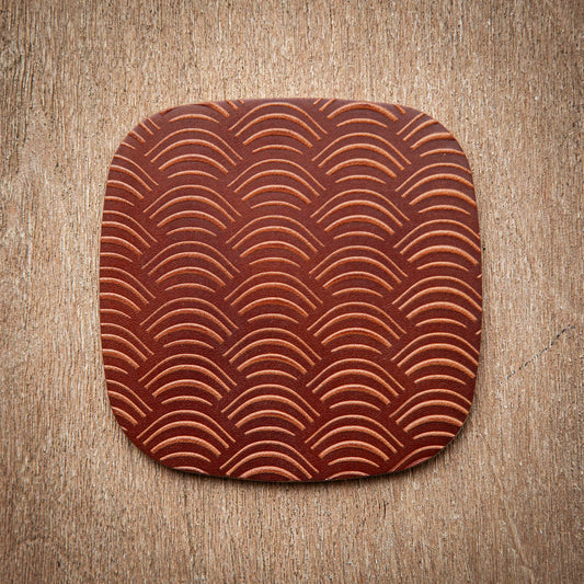 Artisan Leather Coaster | Design 03