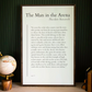 The Man in the Arena Wood Sign