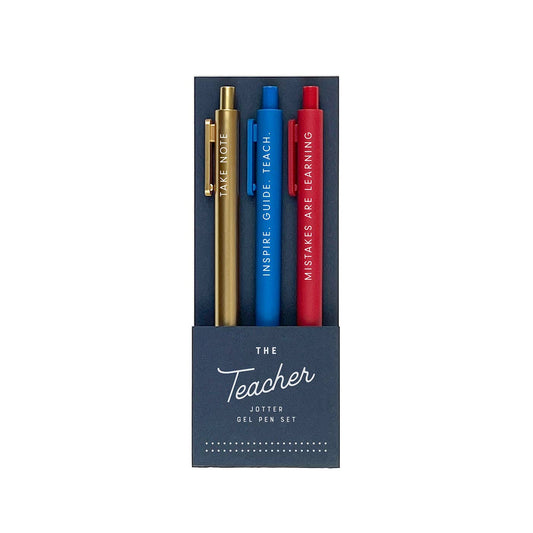 Teacher Jotter Gel Pen Set