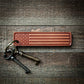 American Flag Leather Keychain