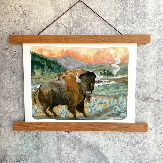 Yellowstone Bison Print