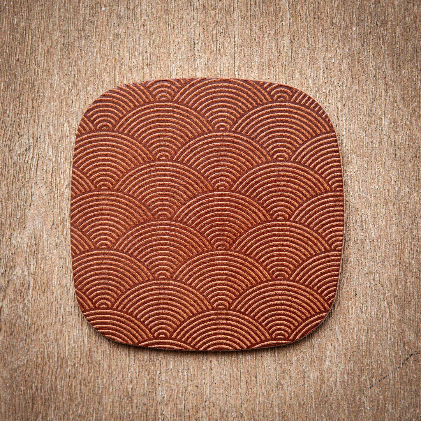 Artisan Leather Coaster | Design 08