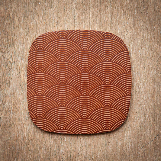 Artisan Leather Coaster | Design 08