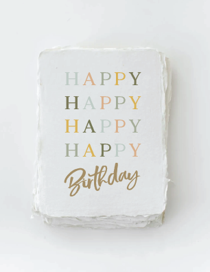 Happy Happy Birthday Card