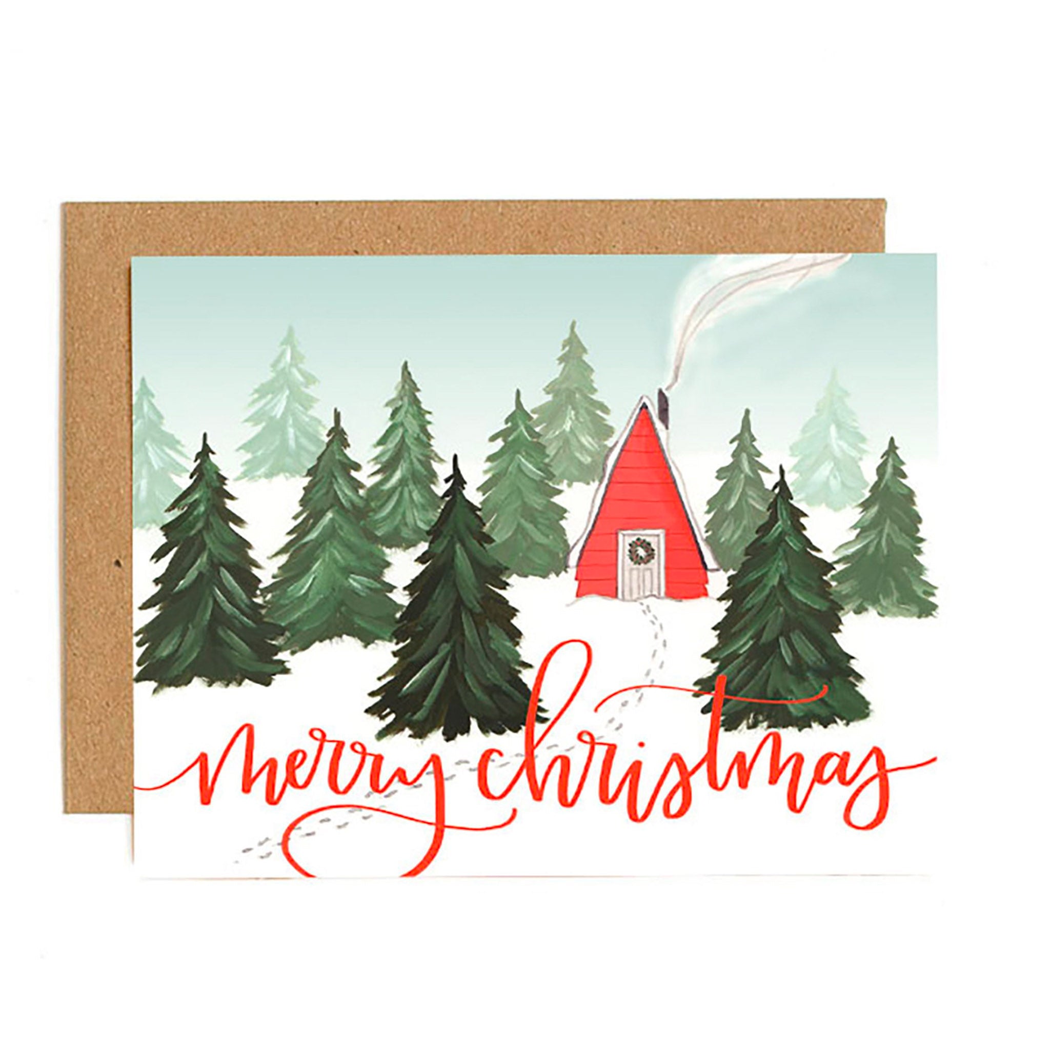 Christmas Cabin Card – Timberbloom